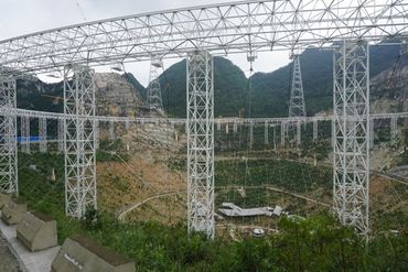 Five hundred meter Aperture Spherical Telescope under construction